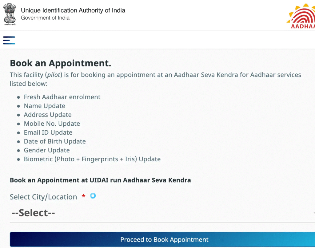 Aadhar card centers Steps to update aadhaar offline in 2025